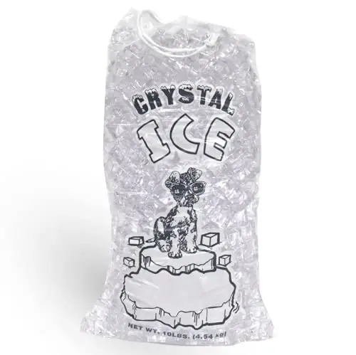 Manufacturer Customized Logo 2kg 5kg 10kg Transparent Disposable Plastic  Bag Ice Cubes Sealer Packaging Bags Freezer For Shops