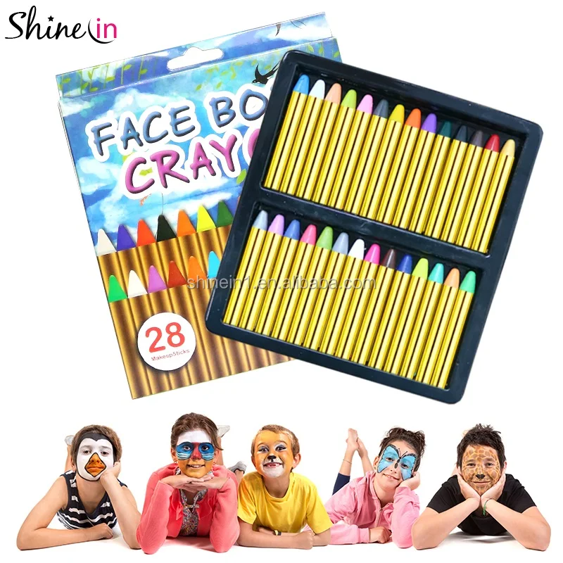 Wholesale Halloween Non-toxic Water Based Uv Glow Paint Luminous Body Paint Florescent Neon Uv Glow Face Paint for Party