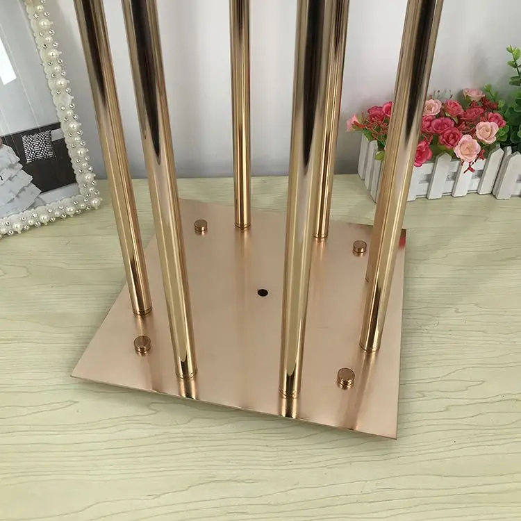 
Metal Wedding 8 Arm Candle Holder Gold Wedding Table Centerpiece Acrylic Glass Candle Holder Candlestick Holder 