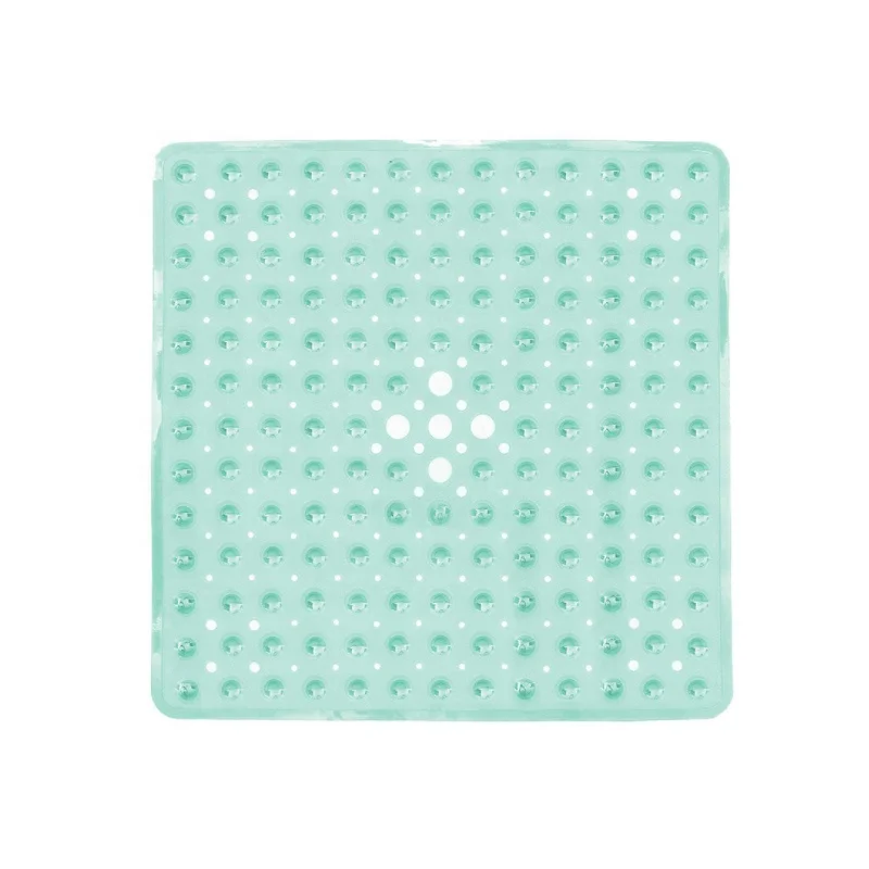 European trendy design Amazon safety PVC non slip bubble bath mat anti skid bathtub kids shower mat with drain hole suction cups