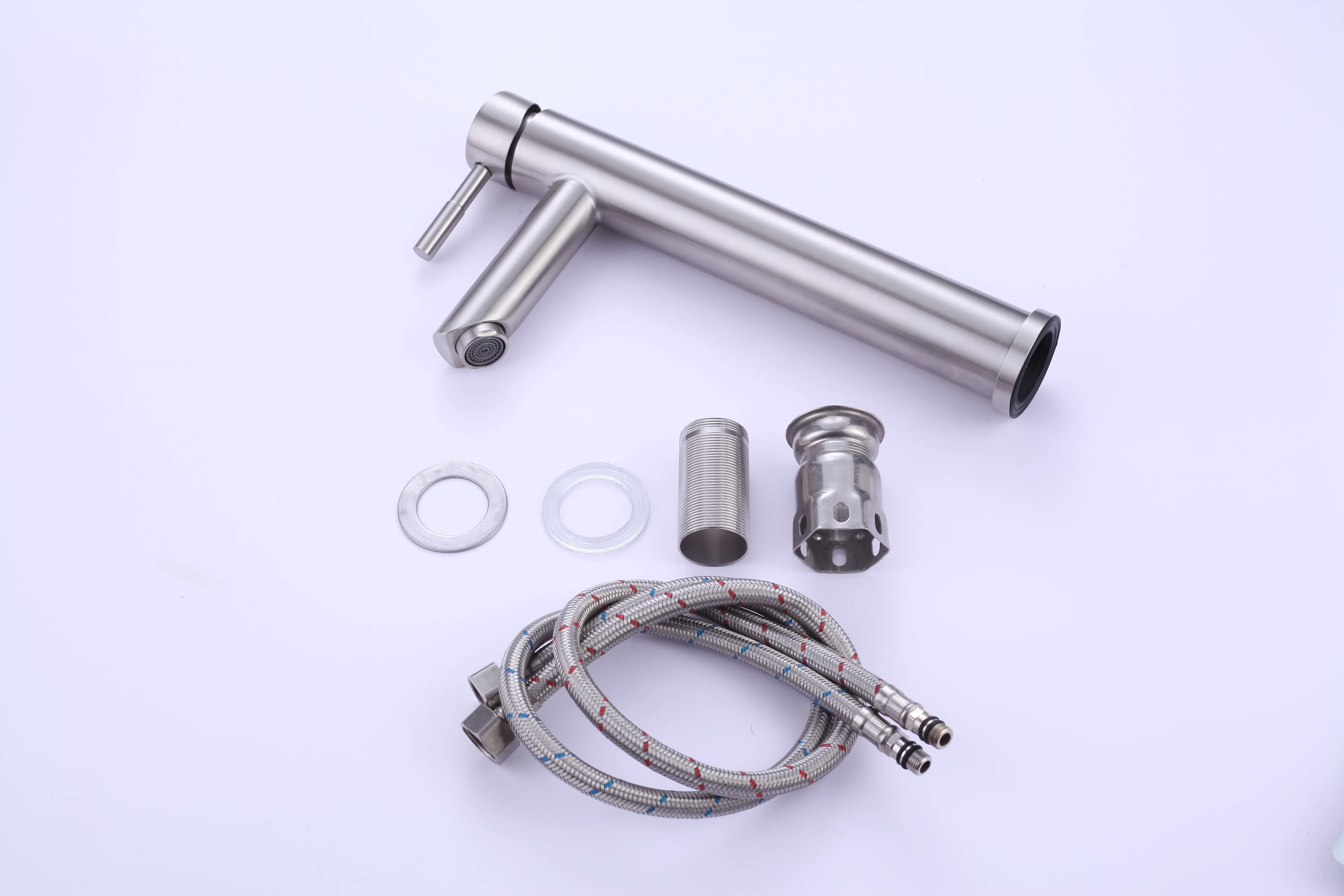 DQOK  304 Stainless Steel above counter Brushed Water  Hot And Cold Water Basin Faucet