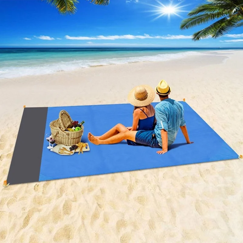  Waterproof Pocket Beach Blanket Folding Mattress Portable Lightweight Camping