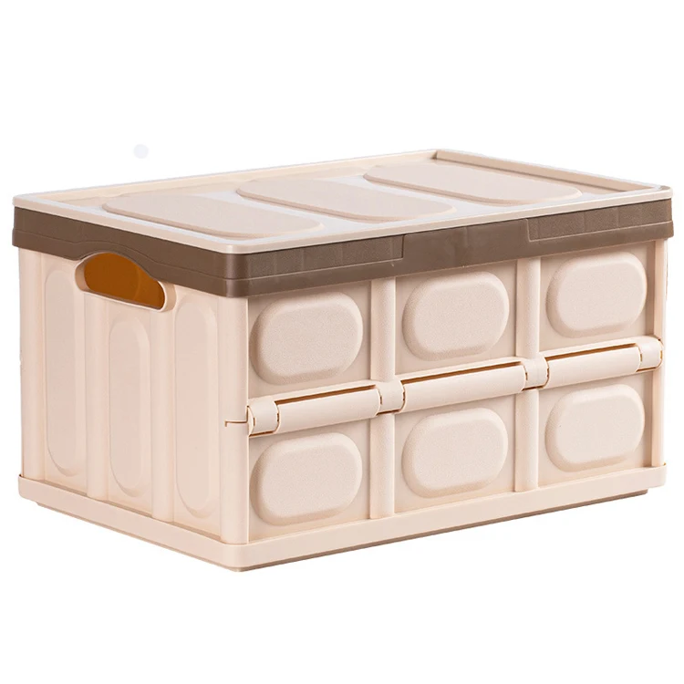 30L / 55L Plastic Durable Collapsible Car Boot Trunk Storage Container Box with Padlock Cover