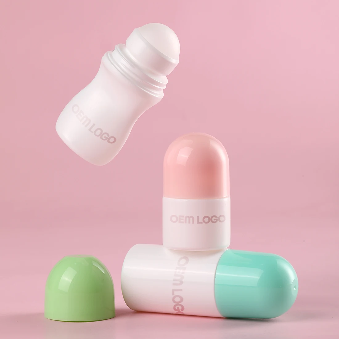 2023 New Deodorant Bottle Container Face Cream Essential Oil Perfume 30ml 50ml 100ml PP Plastic Roll On Bottle