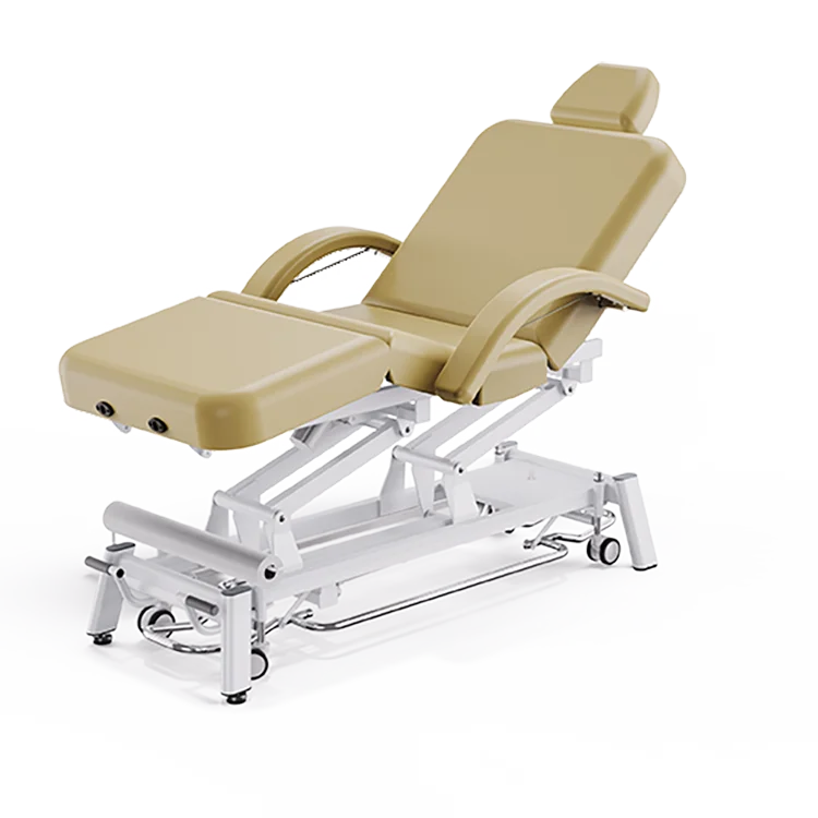Mt Echo Deluxe Powerlift Height Adjustment Heavy Duty Massage Bed Electric Table Massage with Pneumatic Tilt Backrest&Legrest