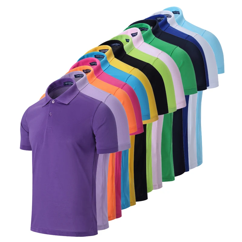 Organic  Round Neck Camisetas Polo Personalizado Golf Polos De Marca  Shirt