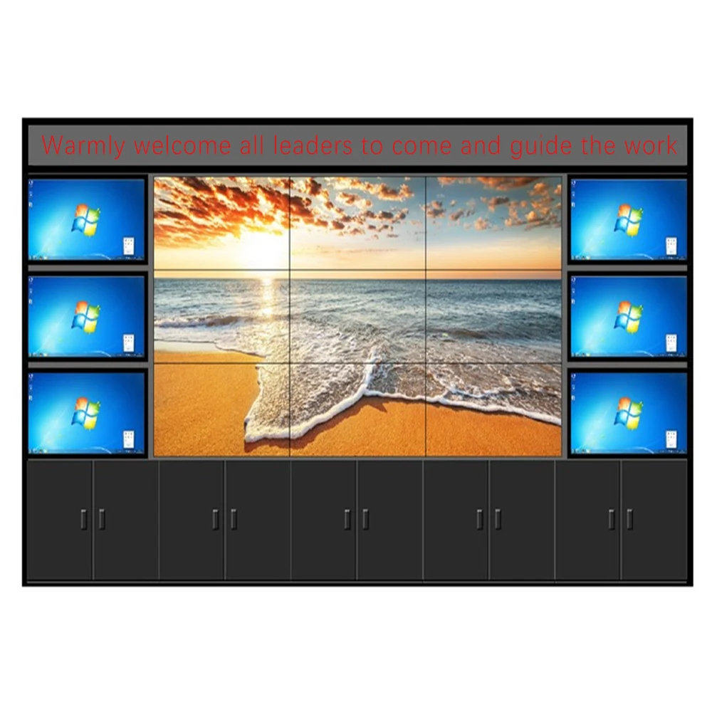 SYTON Seamless lcd video wall Ultra narrow bezel 43 49 55 65 inch 2x3 3x3 3x4 Big advertising screen
