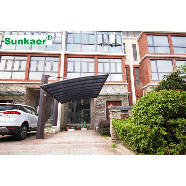 2024 China Factory Supply Waterproof Customized Cheap Car Parking Shed Design with Polycarbonate Roof