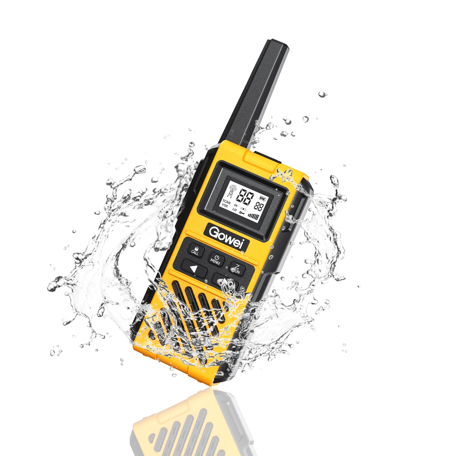 G1PRO UHF VHF handheld 2w IP67 waterproof walkie talkie radio transceiver