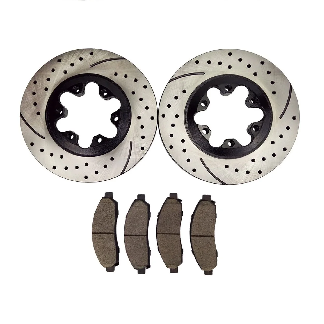 QYT10008 High quality Car Front Brake disc and pad kit with for Chevrolet COLORADO 2004-2008 GMC  CANYON 2004-2008 Isuzu 06-08