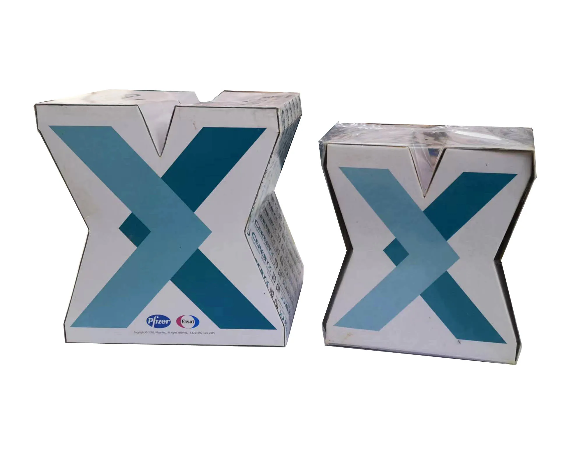 Factory Price Unique X Shape Special Napkin Paper Case Tissue Boxes