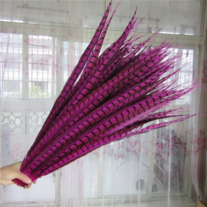 Factory Direct cheap sale 90-100cm Natural Lady Amherst Pheasant Tail Feather
