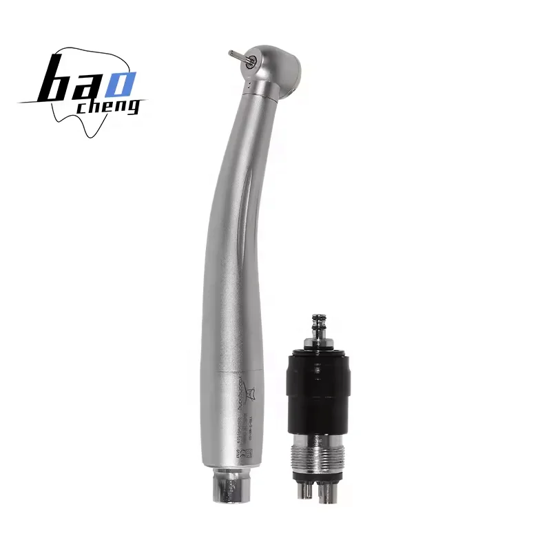 High Quality! Dental Big Torque Push Button High Speed Turbine Handpiece + 4 Hole Coupler fit N-S-K