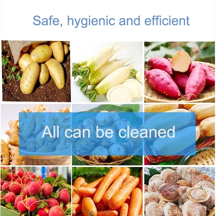 Brush Roller 1200kg per Hour Commercial Ginger Sweet Potato Peeling and Cleaning Machine