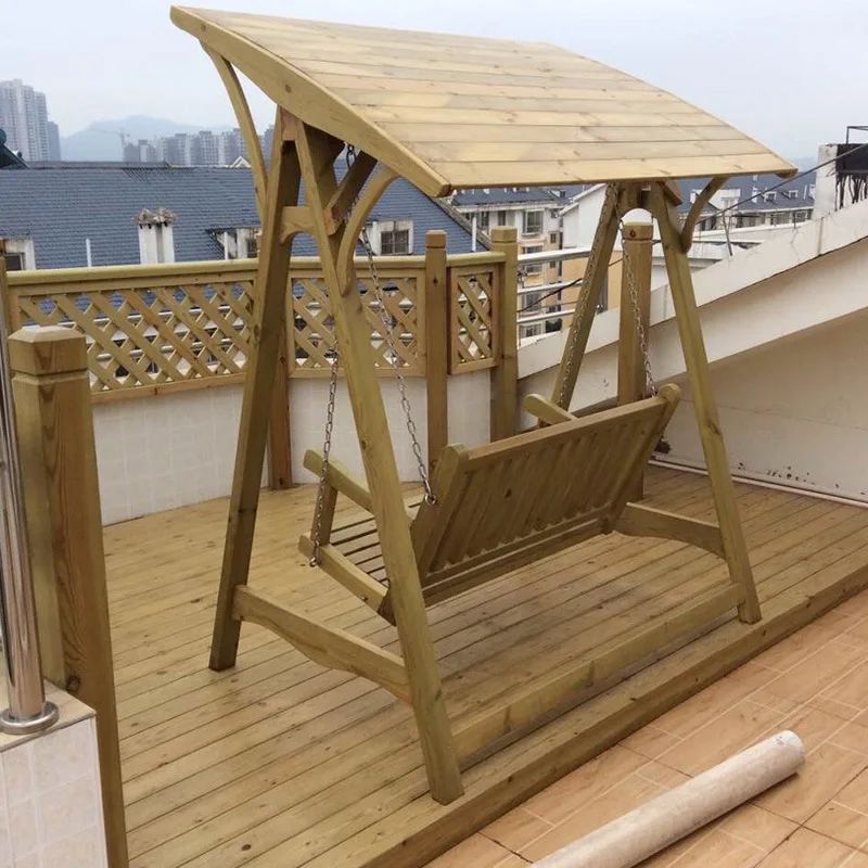 Уличное кресло-качели, двойная деревянная качели, Детская подставка для помещений