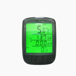 Bicycle English Computer Odometer Speedometer Waterproof Stopwatch Digital Speedometer Wired Exercise Bike Computer