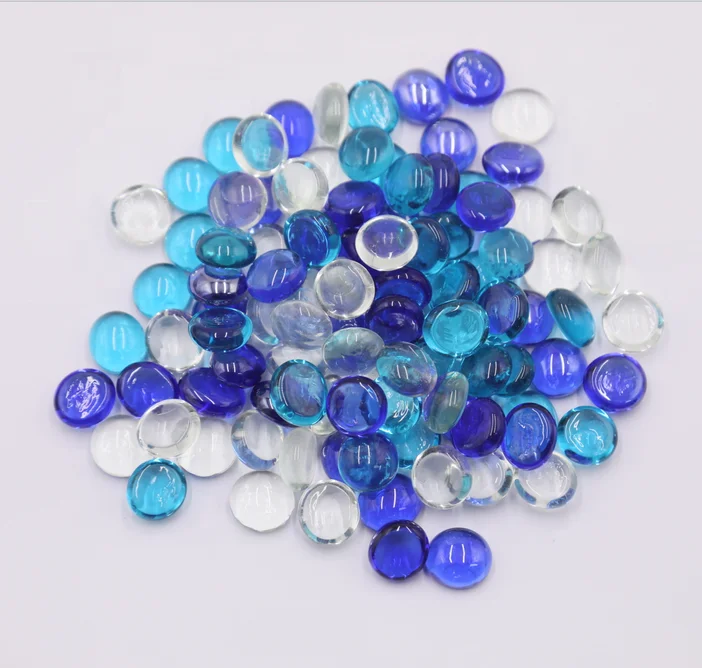 Mixed color dazzling glass rainflower stone color pavers Natural black cobblestone garden aquarium decorative cobblestone price