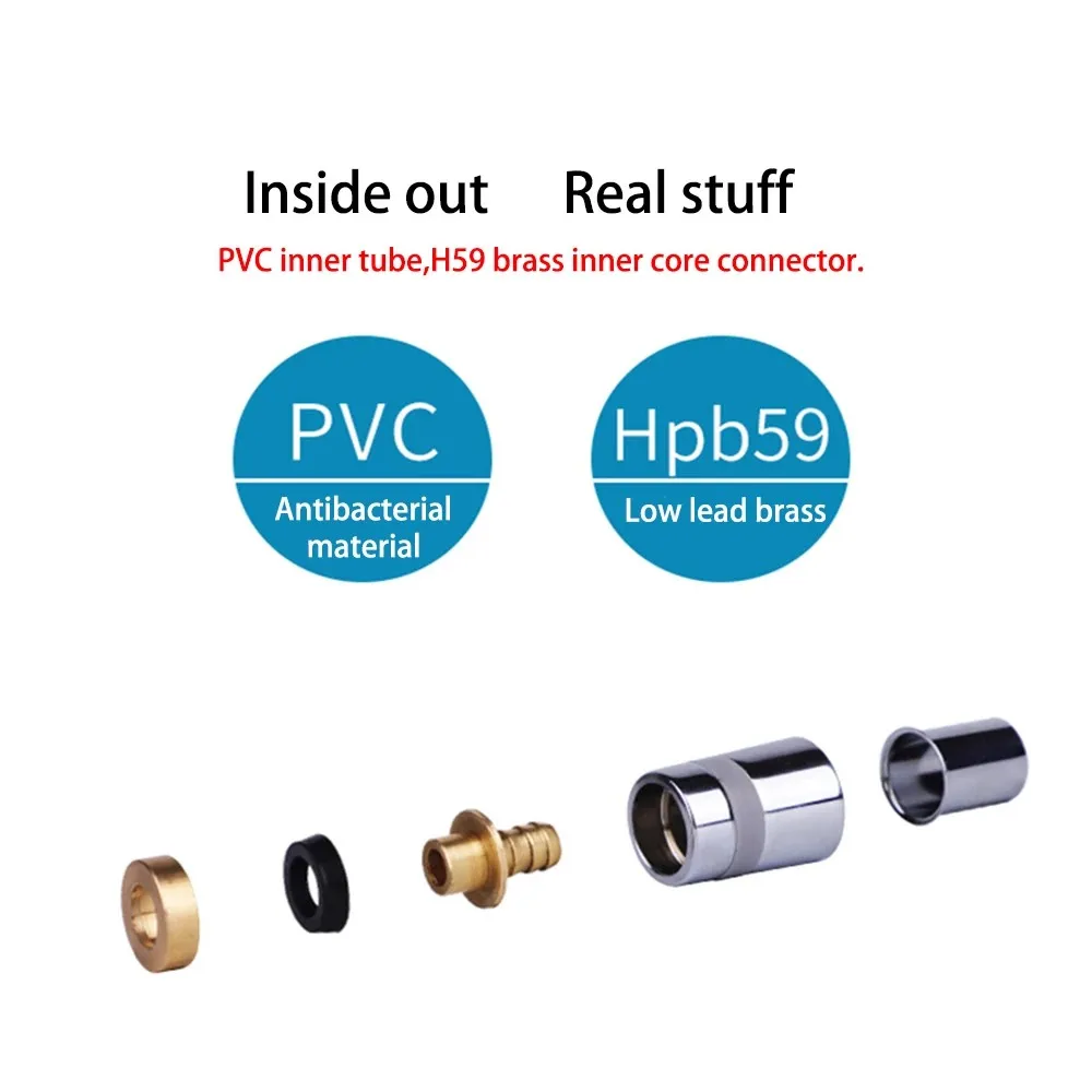 2022 Best Sales PVC High Pressure 1.5m/2m Leakproof Thickening Anti-winding Smooth Shower Hose