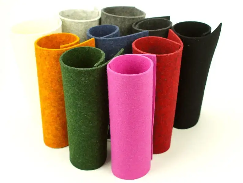 9x12 inch Wool Felt Sheets The Pastel Collection 8 Sheets of Felt