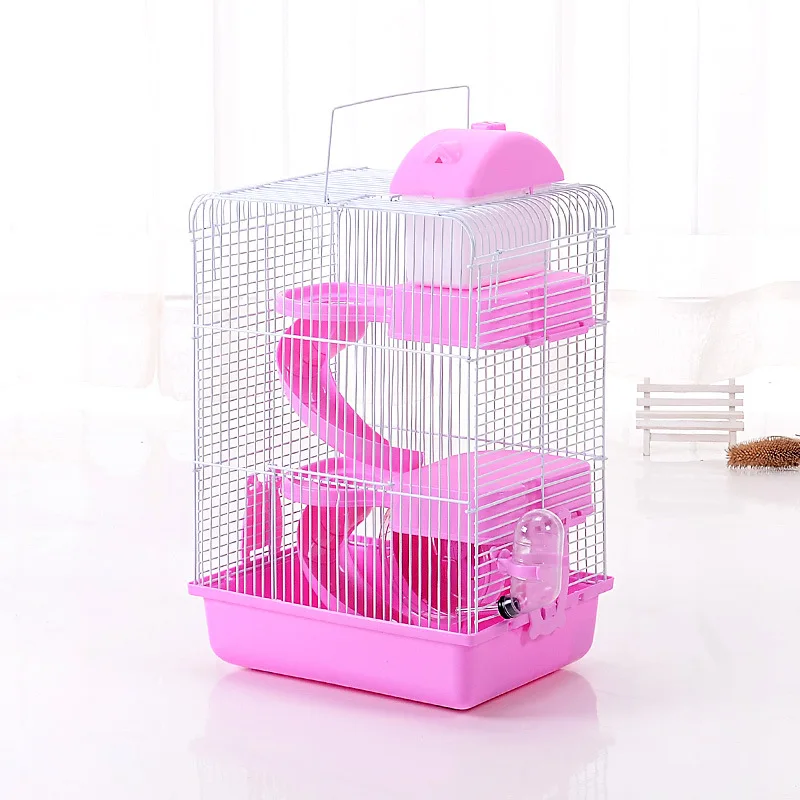 Wholesale Hamster Cage  With Carry Handle Exercise Wheel Kettle Food Dish