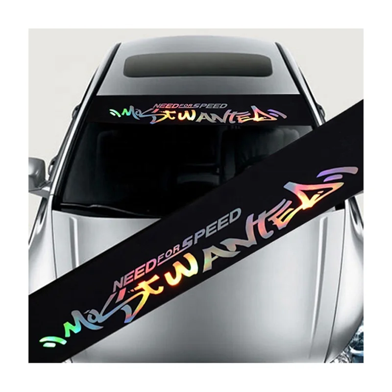 Custom Car Windshield Sticker Waterproof PVC Vinyl For Car Windshield Banner Reflective stickers