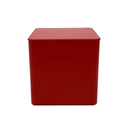 Wholesale Empty Metal Square Tea Tin Gold Sealed Tea Cans Travel Scented Tea Packaging Box