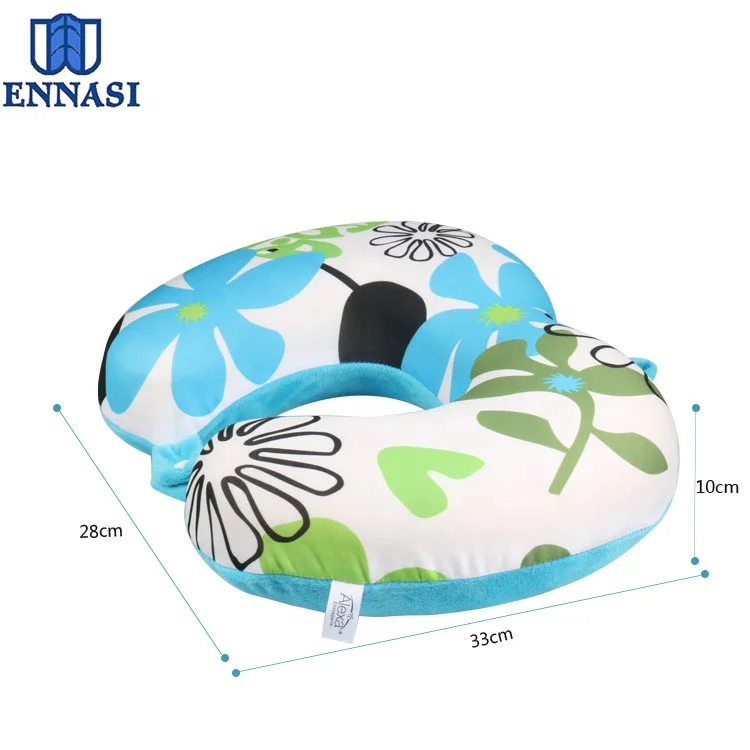 Custom Love Heart Shape Memory Foam Travel Neck Pillow for Camping Airplane