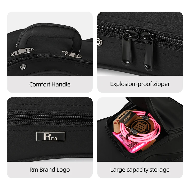 Onyx -D Support Accept Custom Design  PU leather Guitar Foam Case  Acoustic Guitar Hard Case Guitar Case Soft