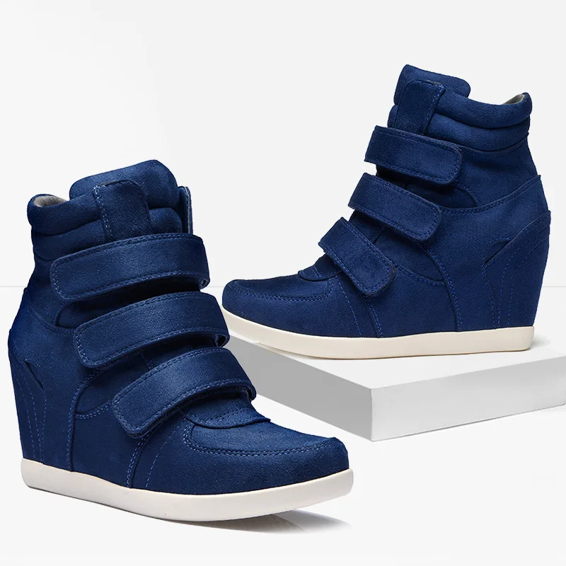 Женские зимние кроссовки со скрытым каблуком, высокие кроссовки, оптовая продажа, повседневная спортивная обувь