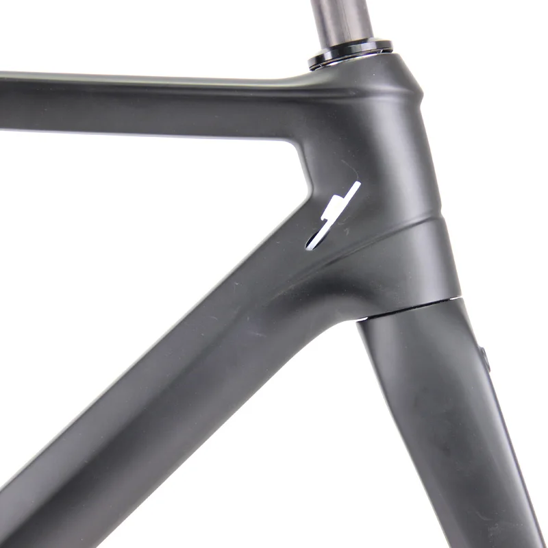 Lightcarbon New Road bike With Direct Mount Brakes frame + fork  cheap 700c Aero road cycle carbon fiber frame