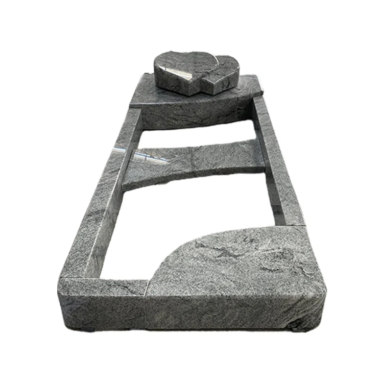 High Quality Classic Grey Granite Monuments Granite Headstone Grave Stone Cemetery Tombstone