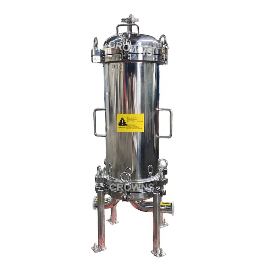 China Manufactory Rum Vodka Plum Fruit Brandy Wine Beer Stainless Steel 304/316 Microporus Multi Cartridge Filter Housing