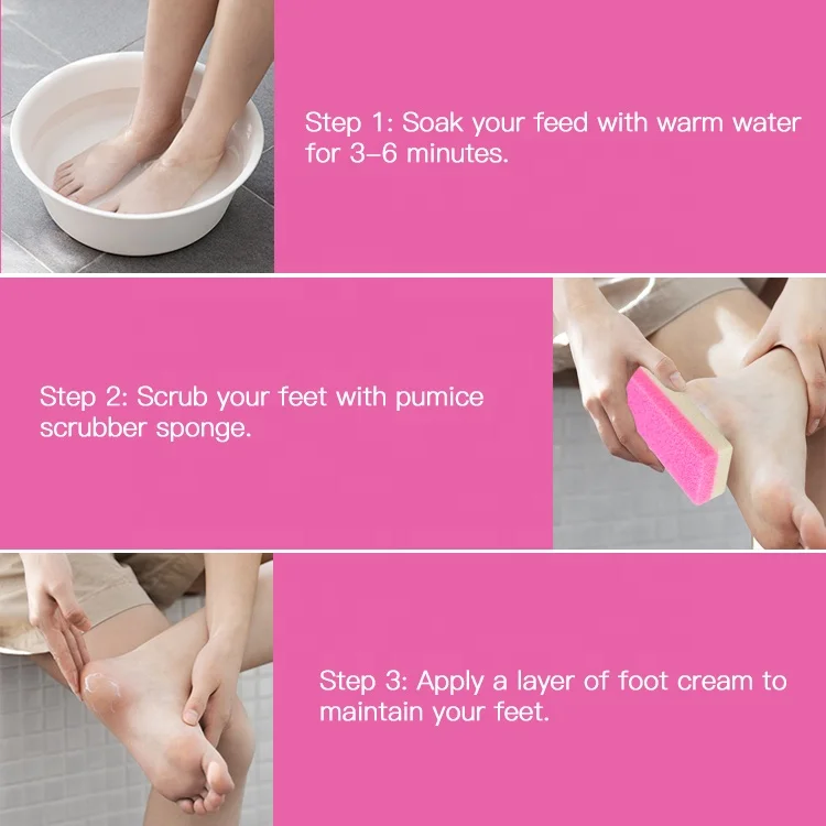 Foot Pumice Sponge Stone Remove Foot Hands Callus Exfoliate Scrub Manicure Nail Tools Professional Pedicure Foot Rasps