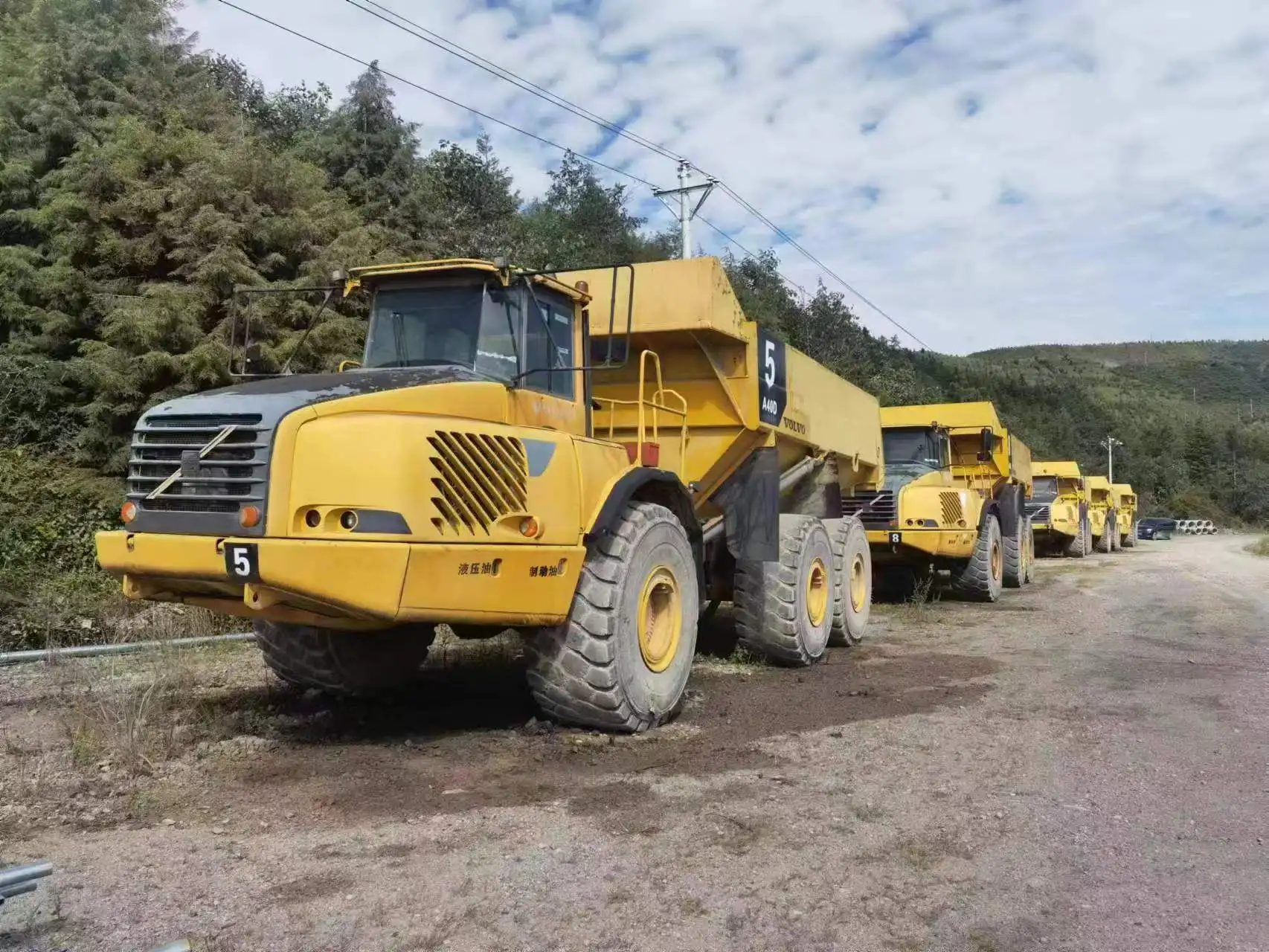 Подержанный самосвал Volvo A40D 6x6 внедорожник для землеройного оборудования