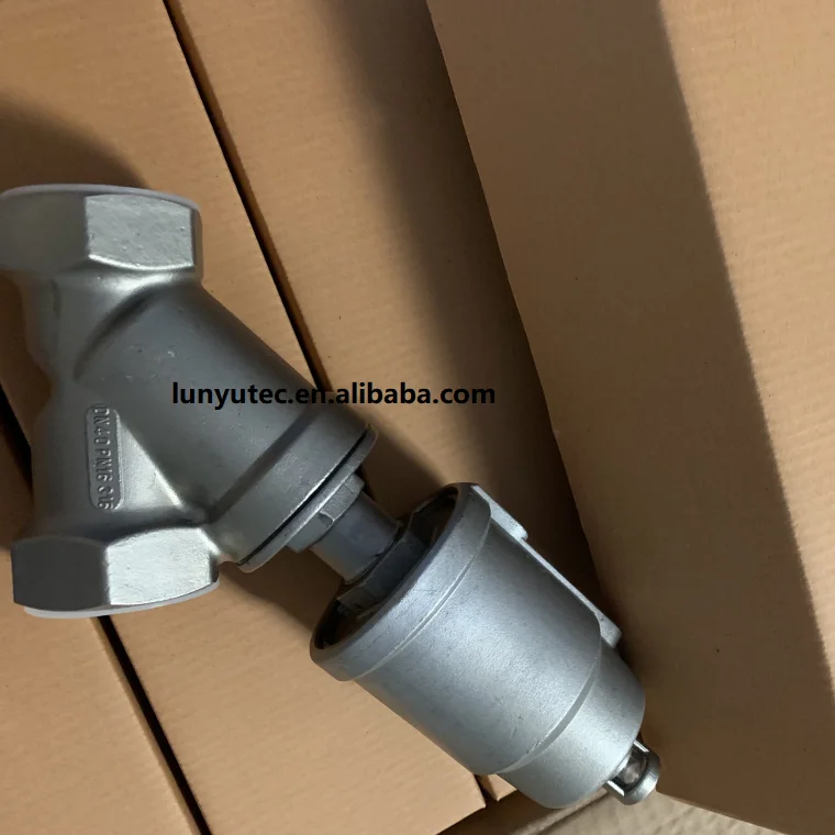 Stainless Steel Pneumatic Angle Globe Seat Valve