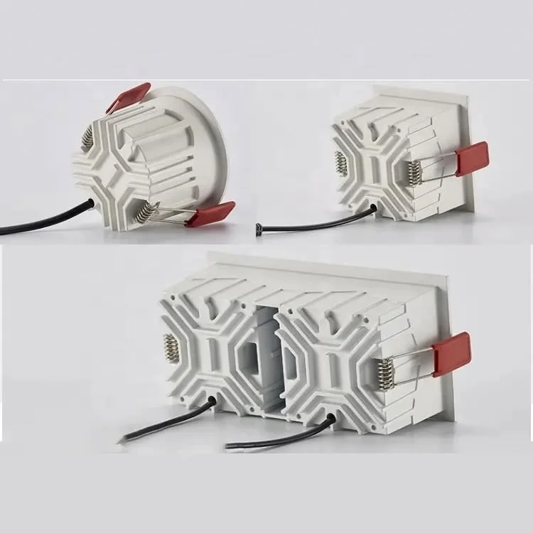 Cri 90Ra Recessed Smart Dimmable Ceiling Indoor Spot Light Hotel Cob Round Square Led Downlight Spotlight