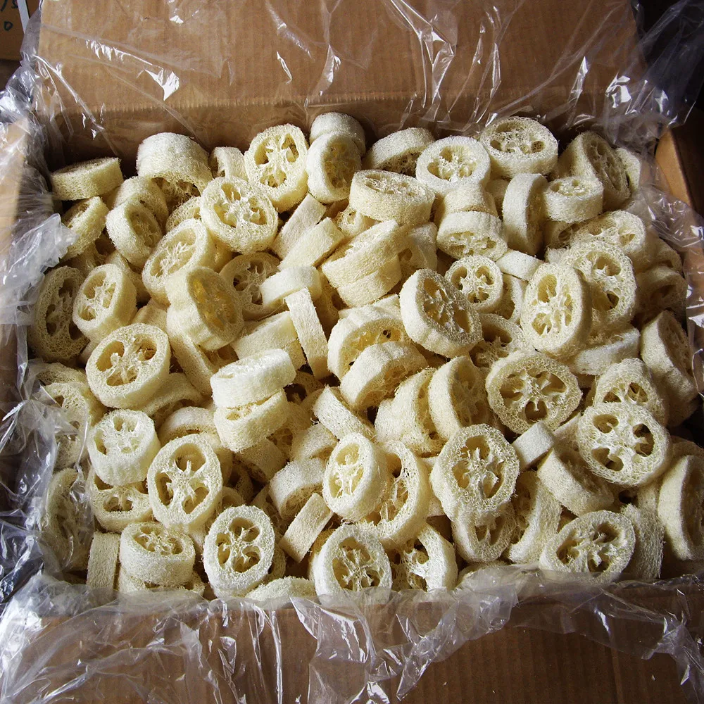 1cm/1.5cm/2cm/2.5cm Lufa Slices Soap Tray,Natural Bathroom Soap Holder,Eco-friendly Natural Loofah Sponge