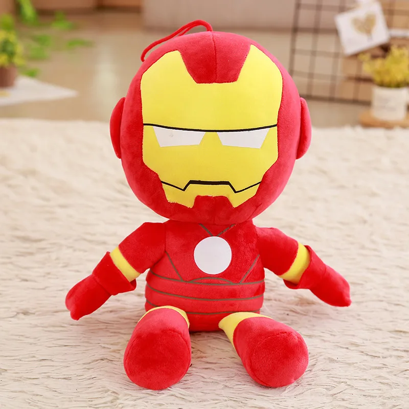 Kawaii Bated Man Plush Toy Super Heroed Ironmans Stuffed Animals Soft Doll Kids Christmas Gifts And Captained Americaed Stuffed