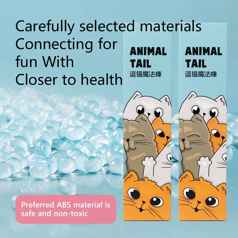 Factory direct silicone cat teaser simulation simulation rat tail long strip cat teaser to relieve boredom cat toys