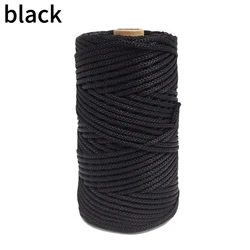 Wholesale Light Viscose Ice Rope 3mm Braided Nylon Rope for Knitting Handmade Bag Cushion Basket Hollow Rope