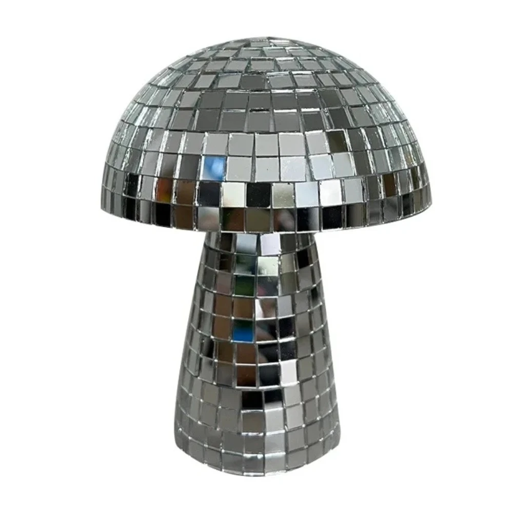 Mirror Mushroom Disco Ball Reflective Wedding Decoration DJ Lighting Ornaments for Party Bar Stage-Ballroom Dance Stage Wear
