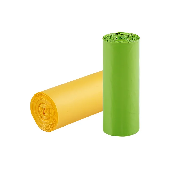 G45 15%off biodegradable plastic trash recycler bag compostable recycled tubular PLA bag roll for garbage with logo