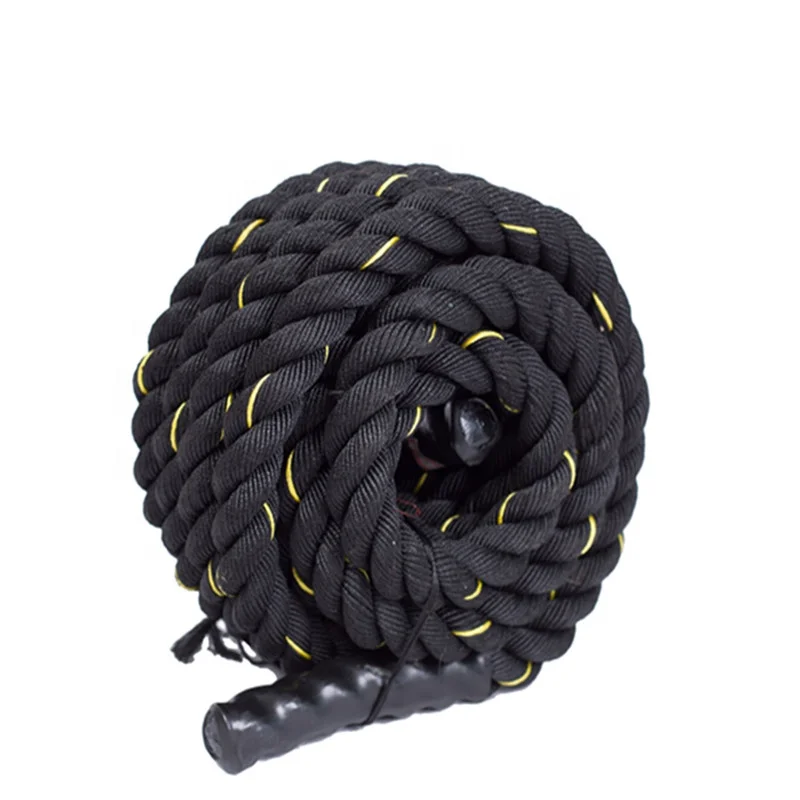 Fitness Heavy Rope Gym Power Training Battle Rope 25mm38mm50mm High Strength Durable Polyester  Comfortable Grip Linen Rope