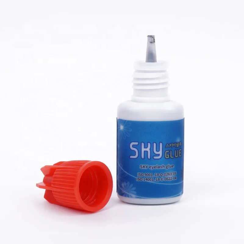 
S+ Sky Glue Eyelash Extension Glue Wholesale 1-2S Dry Long Lasting Eyelashes glue Strong Adhesive Lashes Gel Priveate Label 