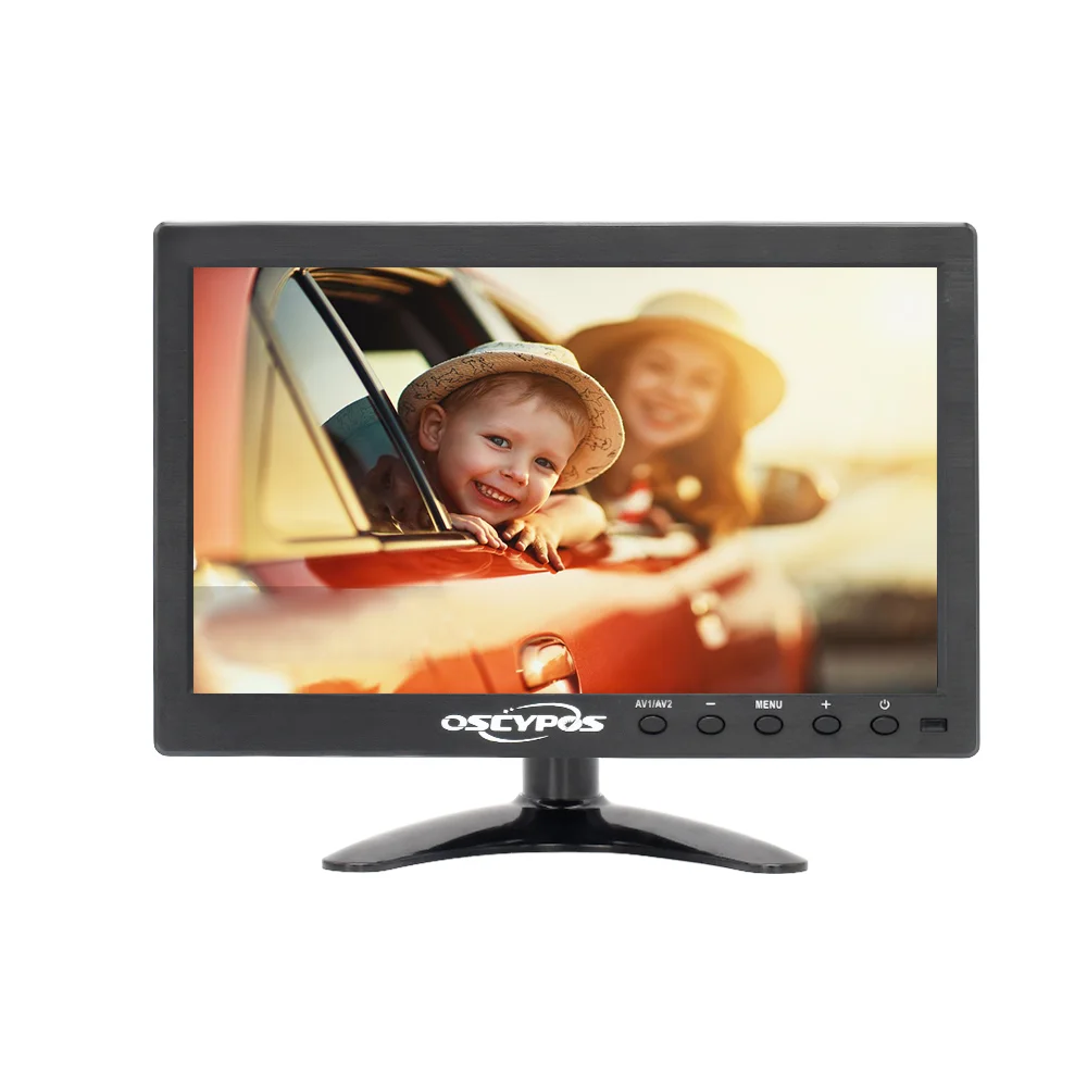 10 Inch 1280*800 High Brightness Led Cctv Plastic Shell Case Monitor With Av Input