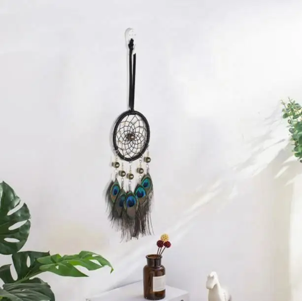Wholesale Handmade Boho Hanging Feather Dream Catcher for Car Home Room Door Wall Art Party Decor Ornament Gift Craft DIY Kit