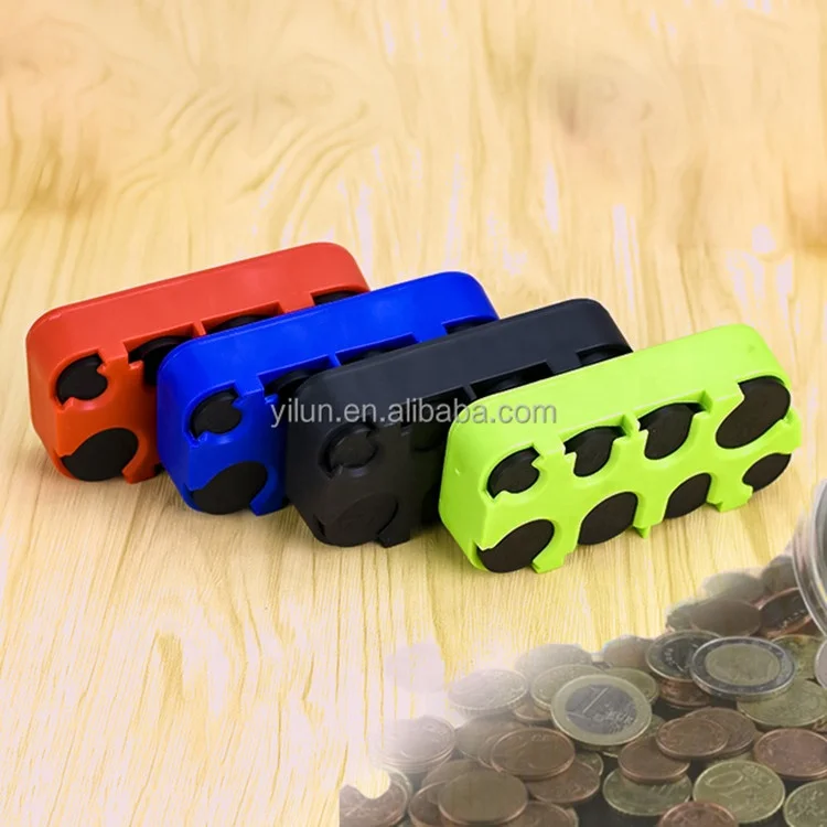 Hot Selling Factory Euro Coin Box  From Stock Small Change box Plastic coin storage box