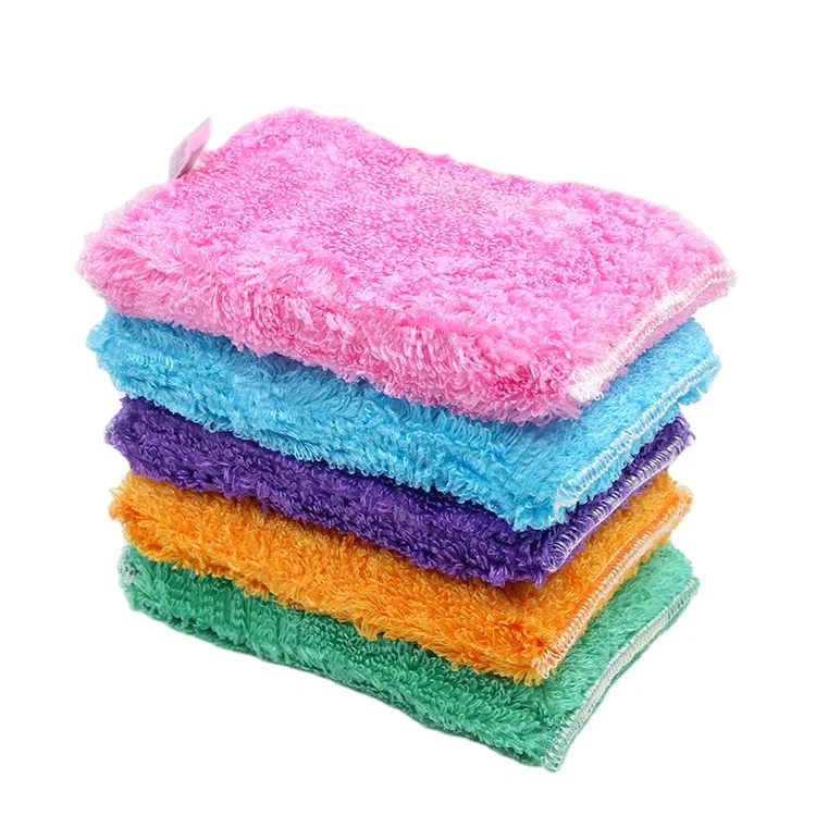 Magic Bamboo Fiber Kitchen Sponges Cleaner For Dishes Cleaning Washing Pots
