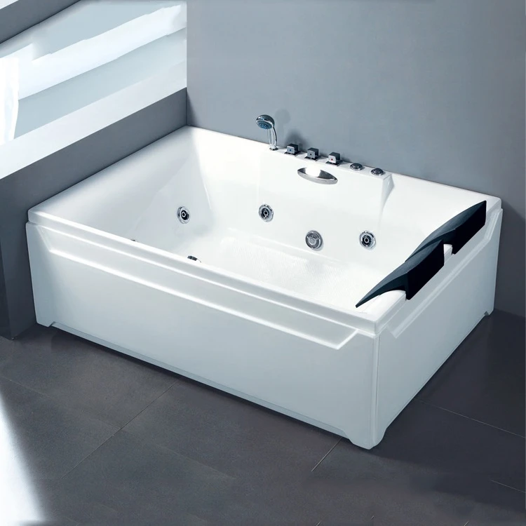 Super Luxury 2 Person Whirlpool Bathtub Digital Control Waterfall Acrylic Hydro Massage Bathtubs