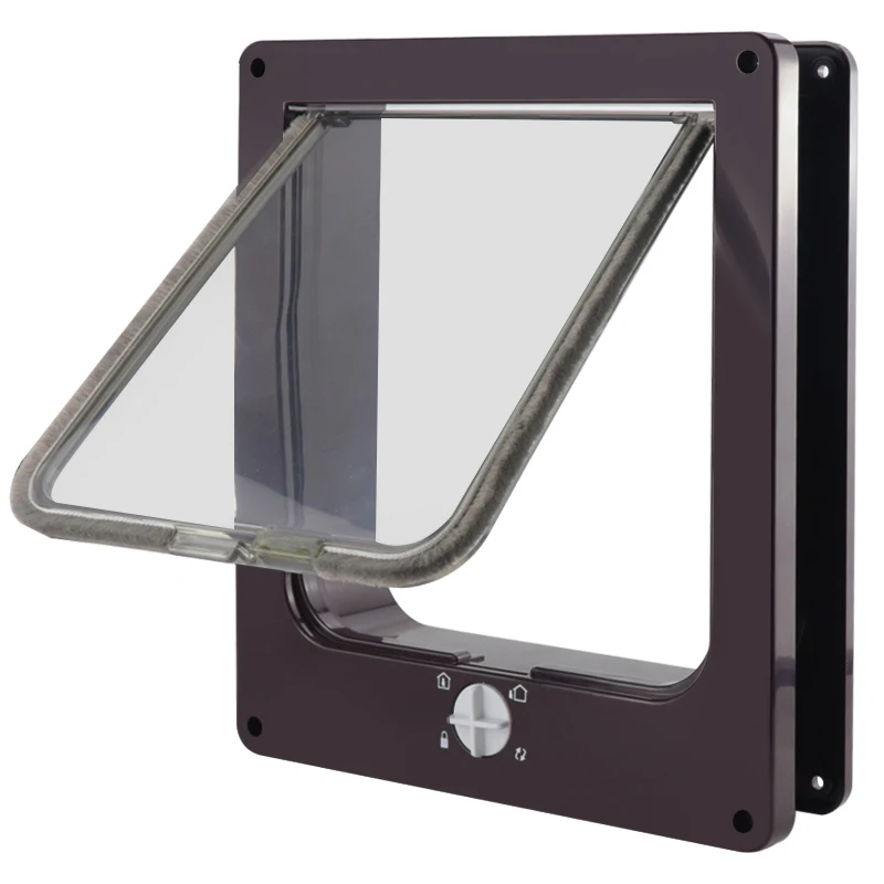 Pet Product 4-Way Lock Cat Flap Screen Multi-Color Interior Magnetic Pet Puppy Cat Indoor door